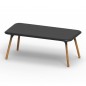Sloo Table 180cm avec Pieds en Bois Iroko