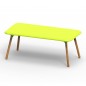 Sloo Table 180cm avec Pieds en Bois Iroko