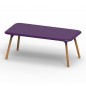 Sloo Table 180cm avec Pieds en Bois Iroko