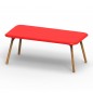 Sloo Table 180cm avec Pieds en Bois Iroko