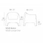 Solid Fauteuil 84x80cm Ecru
