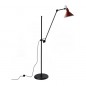 Lampadaire 215L Noir Satiné Réflecteur Rouge