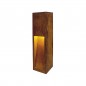 Rusty Slot Borne Eclairage Exterieur H.50 cm