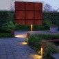 Rusty Slot Borne Eclairage Exterieur H.50 cm