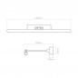 Goya Applique LED Laiton L76cm