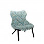 Foliage Fauteuil à Motif – Pieds Noirs