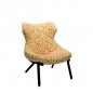Foliage Fauteuil à Motif – Pieds Noirs