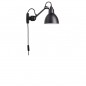 Applique 304 Noir Satiné avec Interrupteur sur le Câble