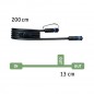 Câble Plug & Shine IP68 2 m Noir avec 2 Prises de Raccordement
