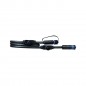 Câble Plug & Shine IP68 1 m Noir avec 3 Prises de Raccordement