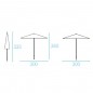 Shade Parasol Carré 300*300cm