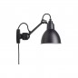 Applique 304 Noir Satiné avec Interrupteur sur le Câble