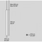 A-TUBE Large 100cm Blanc