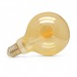 Ampoule LED E27 G95 Filament 8W 2700°K Dorée