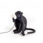 Monkey Assis Lampe de Table Noir Extérieur LED