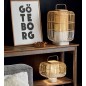 Bamboo Lampe de Table Square