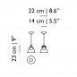 Bell Suspension avec Noeud Or