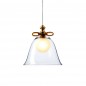 Bell Lampe Transparent avec Noeud Or