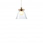 Bell Lampe Petite Transparent avec Noeud Or