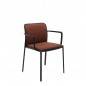 Lot de 2 Audrey Soft Chaises avec Accoudoirs - Tissu Trevira