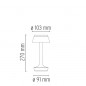 Bon Jour Unplugged Lampe de Table Avec Abat-jour