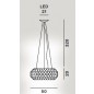 Caboche Plus Suspension Media Ø 50 cm LED