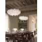 Clizia Non Mama Suspension Large Ø78 cm Blanche Câble Transparent