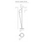 Cercle et Trait Lampadaire Graphite