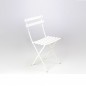 Lot de 2 Bistro Chaise Classique Blanc Coton