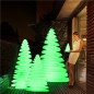 Chrismy Sapin de Noël Nano LED RGB avec Batterie 25 cm