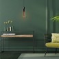Suspension Como E27 60W Noir/Verre fumé
