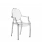 Fauteuil Louis Ghost Cristal vendu par 4.Prix unitaire