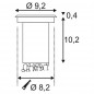 DASAR LED 230V encastré, rond, Inox 316, 6W , 3000K, 230V, IP67