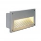 BRICK DOWNUNDER E14 encastré, gris argent, max 40W, IP44