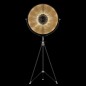 FORTUNY ® STUDIO 76 TRIPOD BLACK & GOLD LEAF + ROULETTE 
