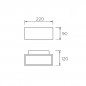 Ditora Applique Up/Down LED Blanc
