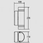 Applique Benna Double Anthracite