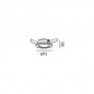 Encastré rond blanc diffusant 350lms