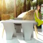 Sloo Table 180cm avec Pieds en Bois Iroko
