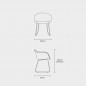 Fiber Fauteuil avec Pieds Luge