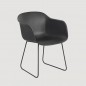 Fiber Fauteuil avec Pieds Luge