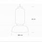 Formakami Suspension Ø45cm Blanc