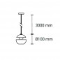 Here Comes The Sun Suspension Mini Blanc/Cuivre
