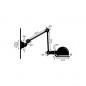 Signal Applique avec 2 Bras