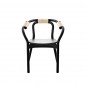 Fauteuil Knot Noire/Nature