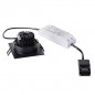 PATTA-I encastré plafond, carré, noir, 12W, 3000K, 38°, alim incluse