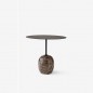 Lato LN8 Table D'appoint Marbre Noir et Emparador Chaud
