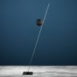 Lederam F1 black disc / satin rod / black base/cable/dimmer / 1x17W LED module
