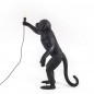 Monkey Debout Lampe A Poser Noir Extérieur LED