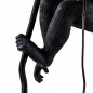 Monkey Suspension avec Corde H80cm Noir Extérieur LED